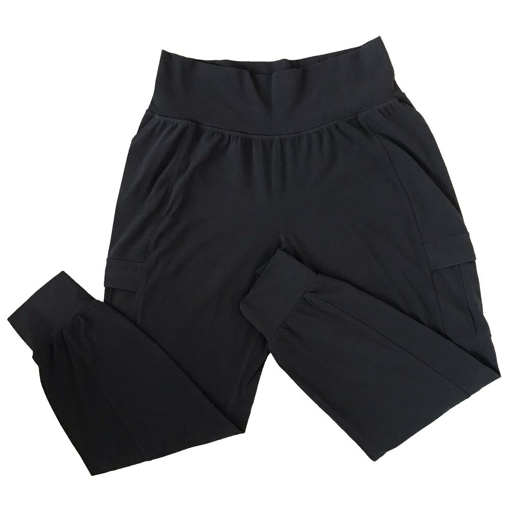 Athleta Black High-Rise Jogger Track Pants